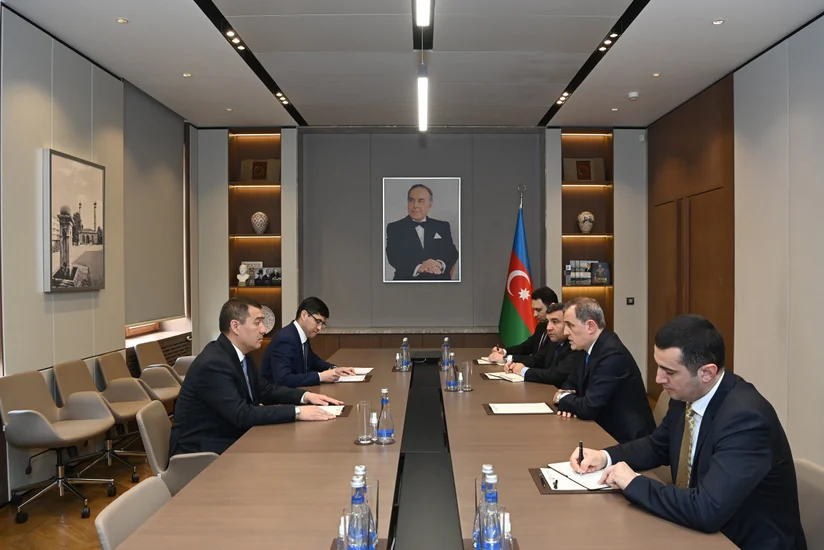 Azerbaijani FM receives outgoing Kazakh ambassador