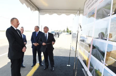 Prezident İlham Əliyev Cəlilabad-Astanlı-Cəngan-Soltankənd avtomobil yolunun açılışında iştirak edib