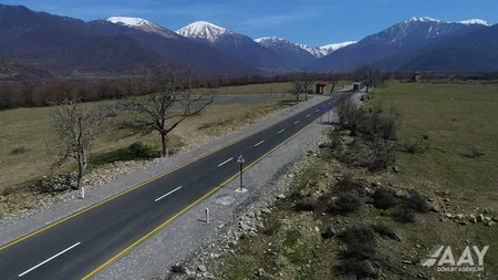 Qaxda Aşağı Malax-Qaşqaçay-Armudlu yolu yenidən qurulub