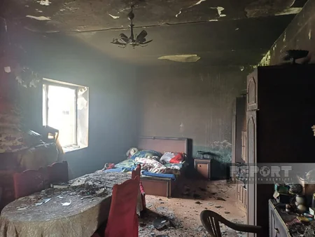 Naxçıvanın Əliabad qəsəbəsində yanğın olub