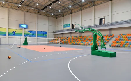 Ilham Aliyev and Mehriban Aliyeva attend inauguration of Neftchala Olympic Sports Complex