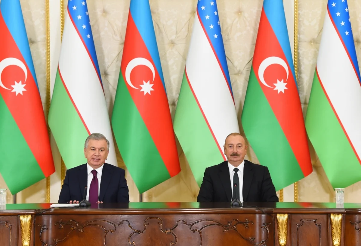 Presidents of Azerbaijan and Uzbekistan make press statements