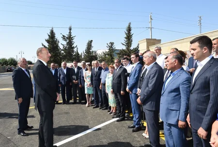 Azərbaycan Prezidenti Cəlilabadda avtomobil yolunun açılışında iştirak edib