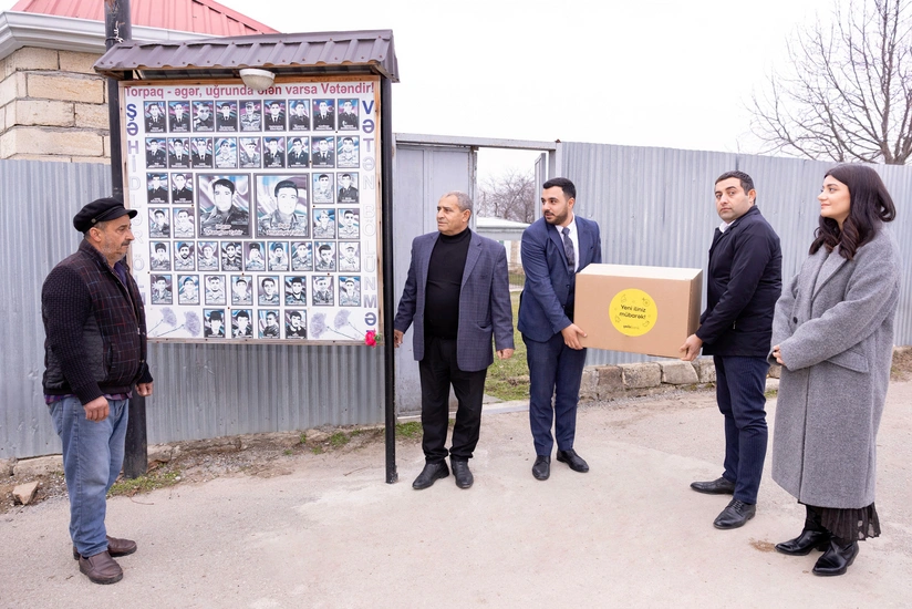 Yelo Bank Şamaxıda şəhid və qazi ailələrini ziyarət edib