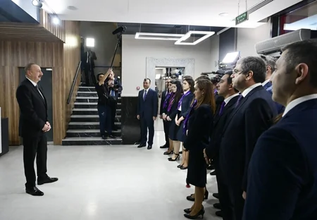 President Ilham Aliyev attends opening of DOST center No2