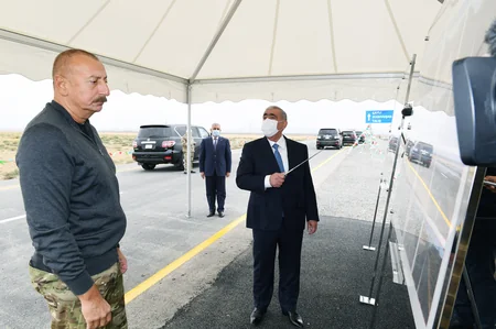 Prezident Suqovuşana və Talış kəndinə gedən avtomobil yollarının açılışını edib