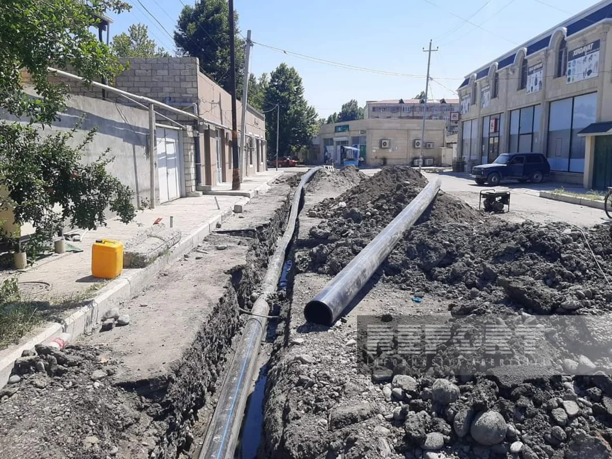 Yevlaxın bir neçə yaşayış massivinə içməli su çəkilir