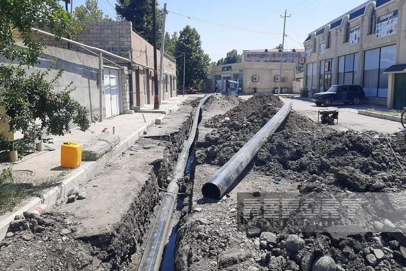 Yevlaxın bir neçə yaşayış massivinə içməli su çəkilir
