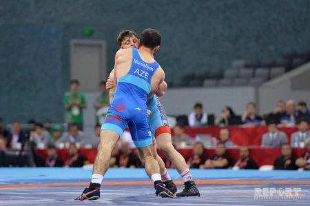 Azərbaycan Prezidenti İlham Əliyev yarışların final görüşünə baxıb - FOTO - YENİLƏNİB-6