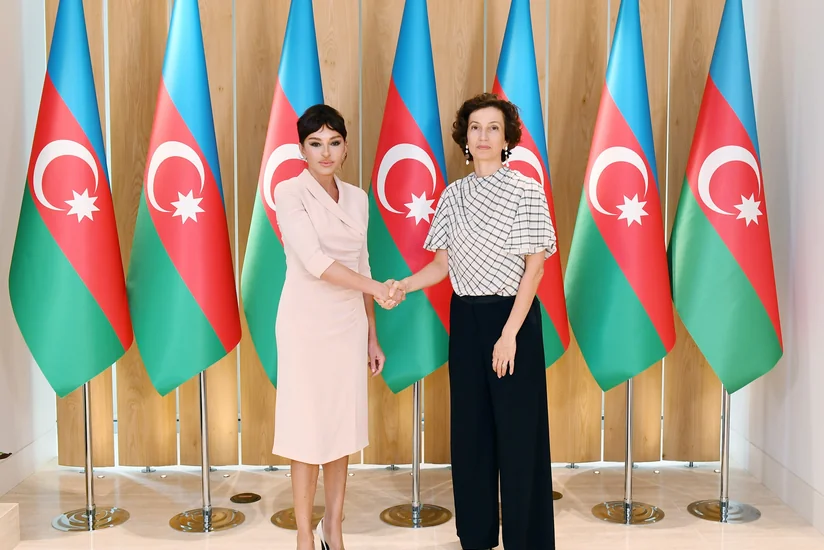 First Vice-President Mehriban Aliyeva met with Director-General of UNESCO Audrey Azoulay