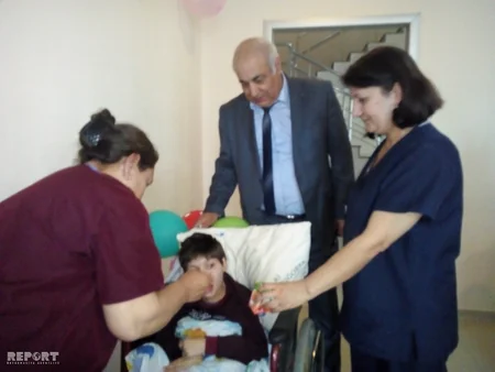 Mingəçevirin səhiyyə işçiləri Novruz bayramı münasibətilə Uşaq Nevroloji Sanatoriyasını ziyarət edib
