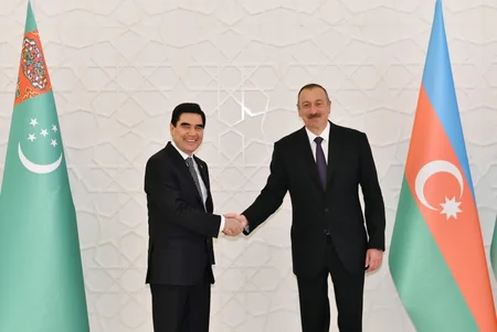 Official welcoming ceremony held for the Turkmen president