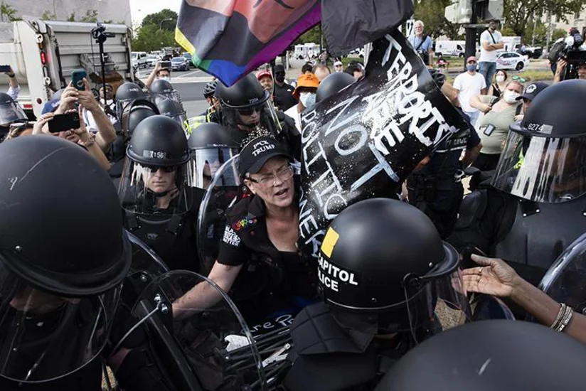 В США полиция задержала участников акции