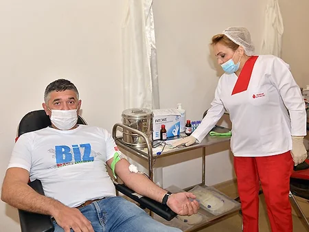 AFFA management attends blood donation campaign
