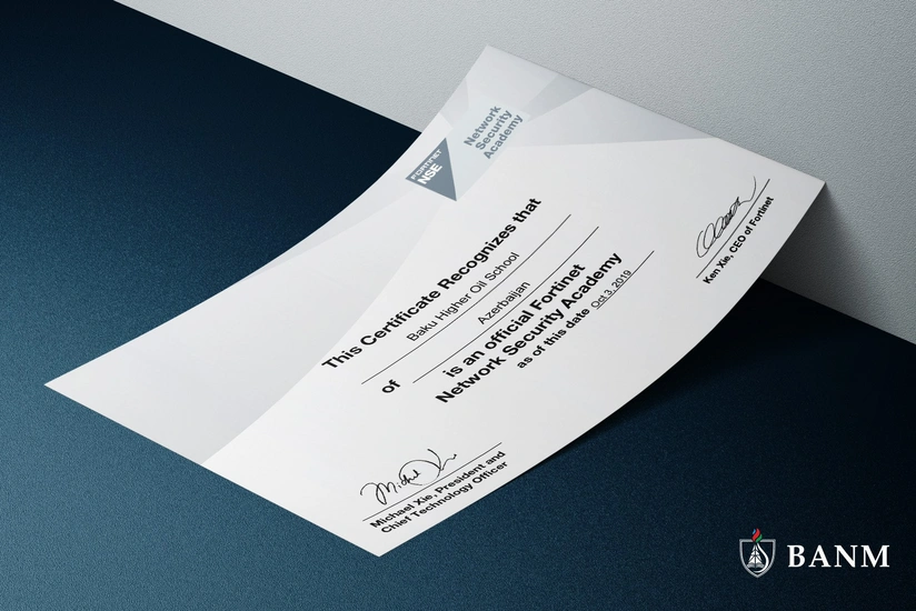 Baku Higher Oil School becomes member of the world-famous Fortinet Network Security Academy