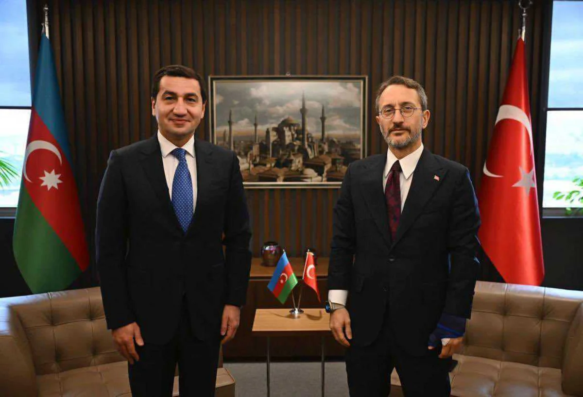 Azerbaijani presidential assistant mulls co-op in media with Turkish Presidential Administration rep