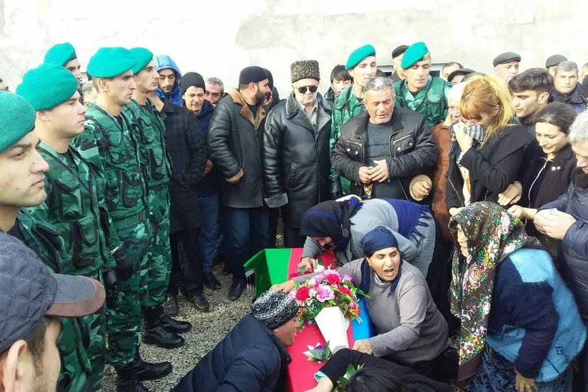 Azərbaycanın şəhid sərhədçisi dəfn edilib - FOTO - VİDEO - YENİLƏNİB