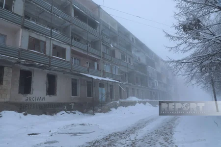 Şuşada mövsümün növbəti qar yağışı - FOTOREPORTAJ 