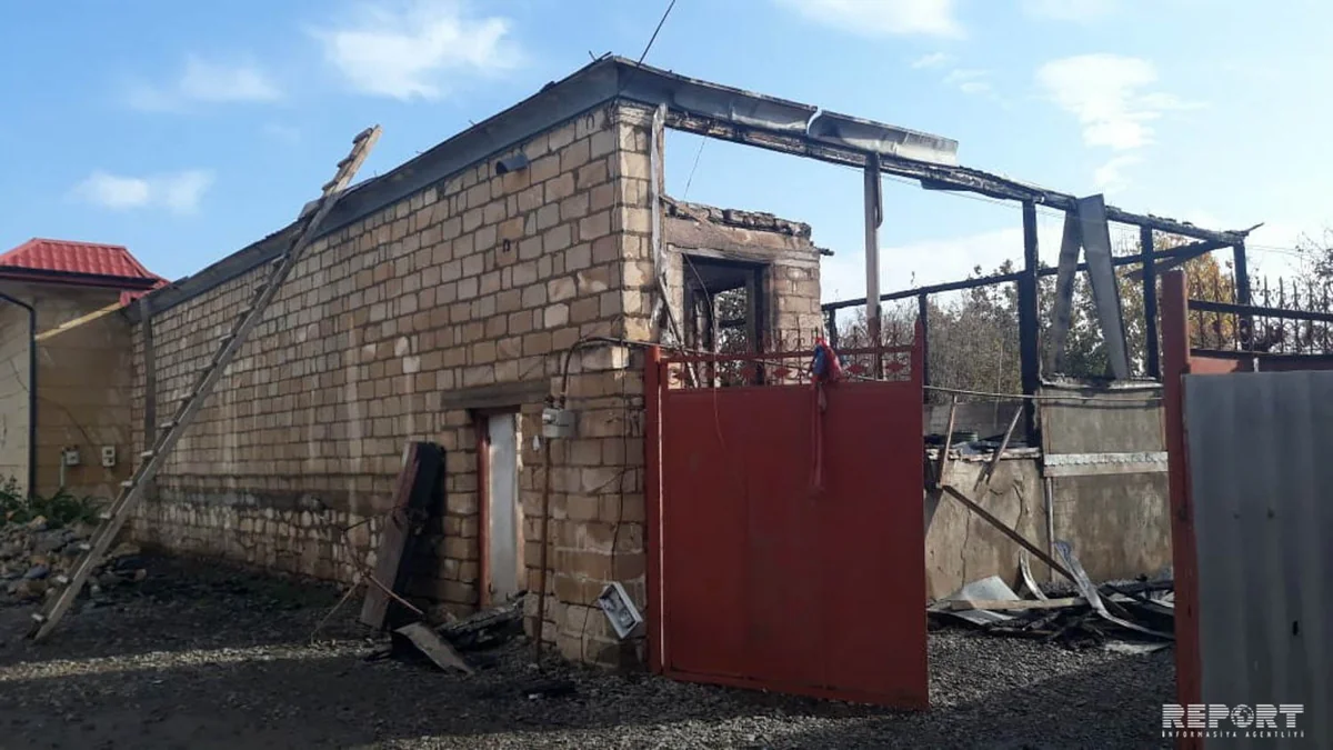 Tovuzda yaşayış evi yanıb, xəsarət alan var - FOTO