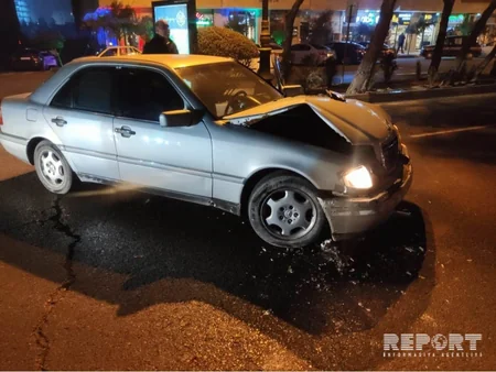 Bakıda iki avtomobil toqquşub - FOTO - VİDEO