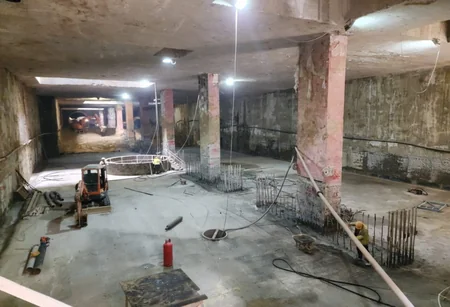 Bakı metrosunun inşa olunan stansiyasında növbəti mərhələ üzrə iş başlayıb