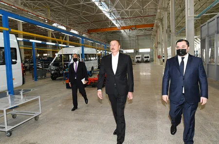 Prezident Hacıqabul Sənaye Məhəlləsinin açılışında iştirak edib - YENİLƏNİB