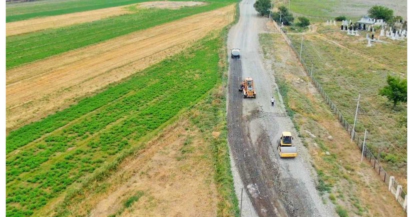 Bərdədə 11 yaşayış məntəqəsini birləşdirən yollar yenidən qurulur