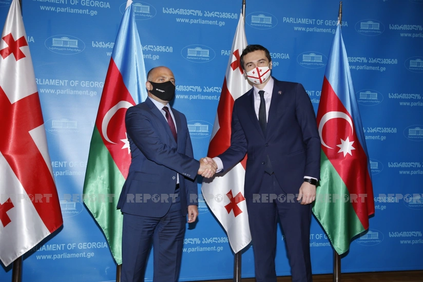 Anar Kərimov Gürcüstan parlamentinin sədri ilə görüşüb