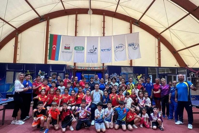 Avropa Stolüstü Tennis Birliyinin icraçı prezidenti Sumqayıtda idmançılarla görüşüb