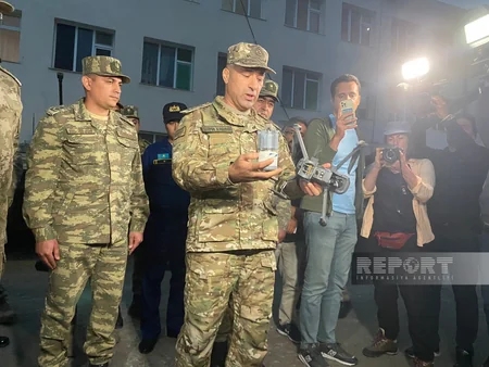 Şuşa ətrafında Ermənistan silahlı birləşmələrinə məxsus kvadrokopter müsadirə edilib