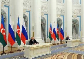 Ильхам Алиев и Владимир Путин выступили с заявлениями для прессы