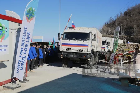 Conditions created on Khankandi-Lachin road for unhindered passage of another four Russian peacekeepers' vehicles - UPDATED