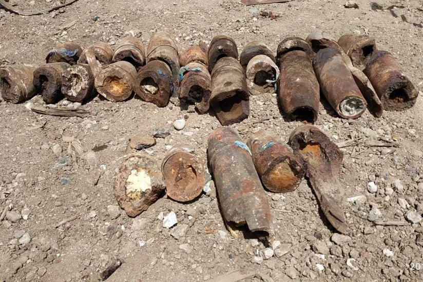 Sumqayıtda 21 top mərmisi tapılıb