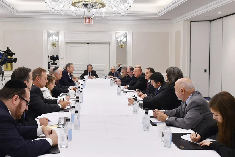 President Ilham Aliyev met with representatives of American Jewish organizations