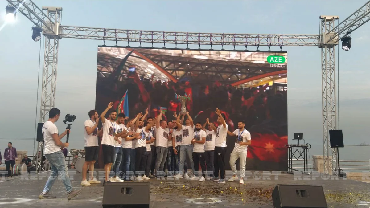 Azərbaycan minifutbol yığmasının Avropa çempionluğu konsertlə qeyd olunub