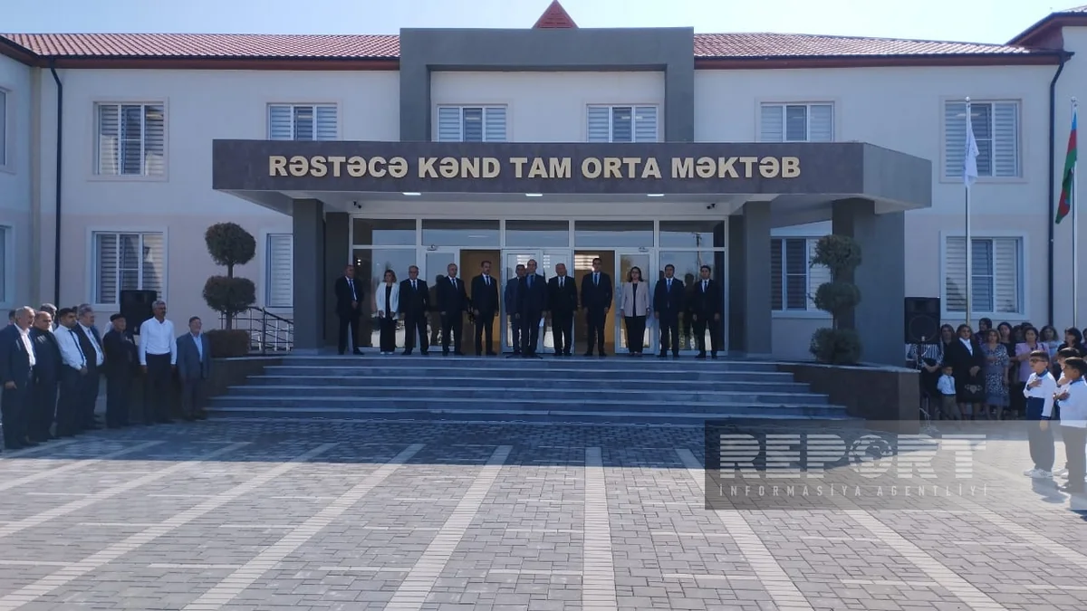 Heydər Əliyev Fondu Ucarın Rəstəcə kəndində yeni məktəb binasını istifadəyə verib