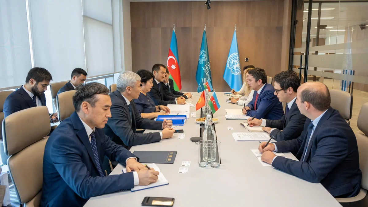 COP29-un baş danışıqçısı Qırğızıstanın nümayəndə heyəti ilə iqlim dəyişikliyinin təsirlərini müzakirə edib