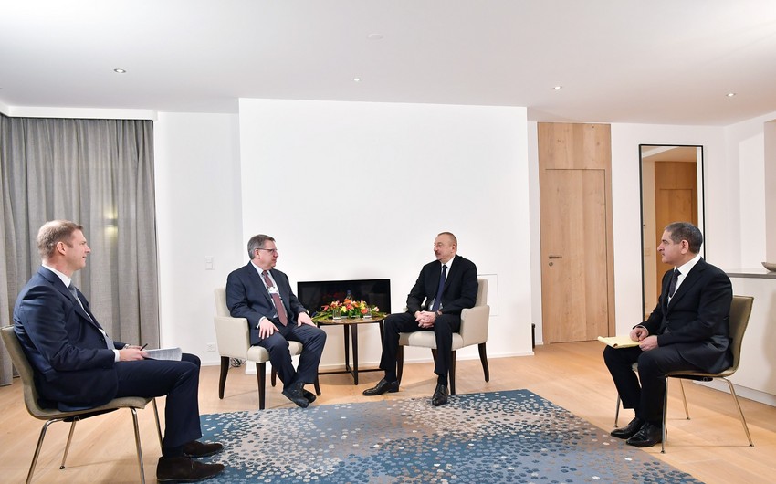 Azərbaycan Prezidentinin “The Boston Consulting Group” şirkətinin prezidenti ilə görüşü olub