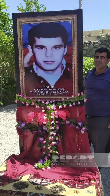Siyəzəndə Birinci Qarabağ müharibəsinin şəhidi Rüfət Cabbarov dəfn edilib - YENİLƏNİB