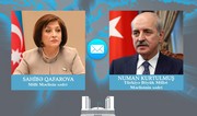 Сахиба Гафарова выразила соболезнования турецкому коллеге