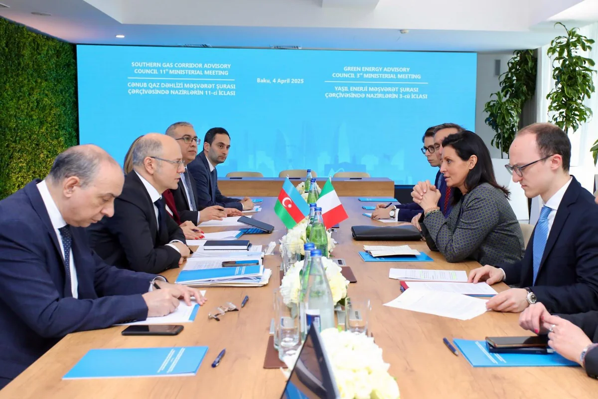 Министр: Азербайджан в 2024г поставил в Италию 9,7 млрд кубометров газа