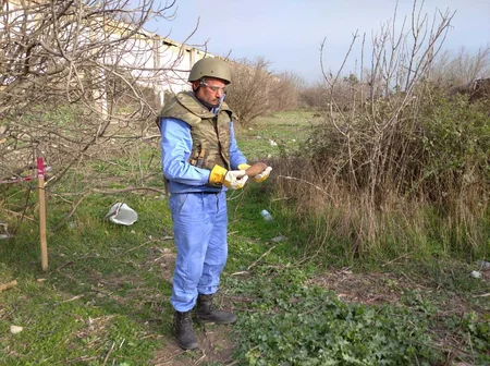 Horadizdə minaatan mərmi tapıldı - FOTO