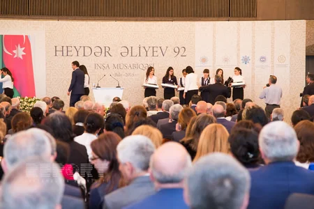 Heydər Əliyevin anadan olmasının 92-ci ildönümü münasibətilə keçirilən inşa yazı müsabiqəsinin qalibləri mükafatlandırılıb