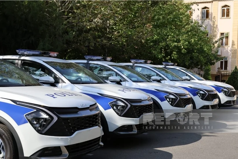 Naxçıvan polisinə yeni avtomobillər verilib