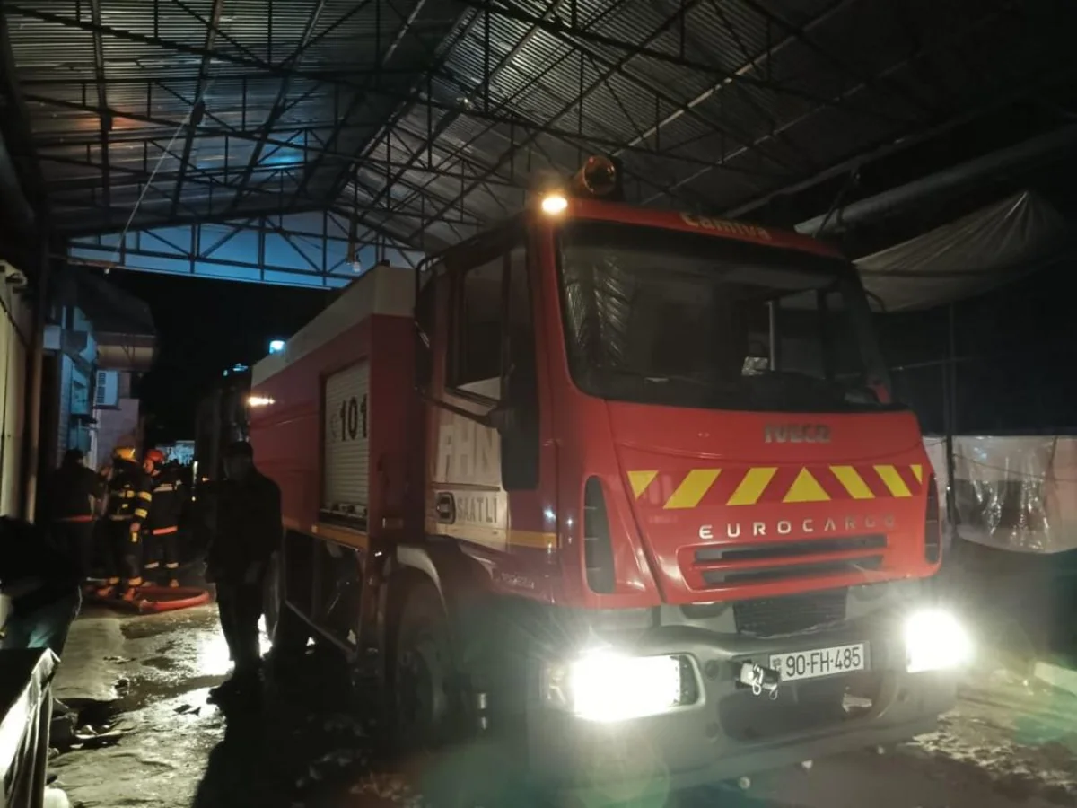Sabirabadda Mərkəzi Bazardakı yanğının vurduğu ziyanın miqyası məlum olub