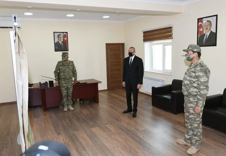 Prezident İlham Əliyev N saylı hərbi hissənin açılışında iştirak edib - YENİLƏNİB