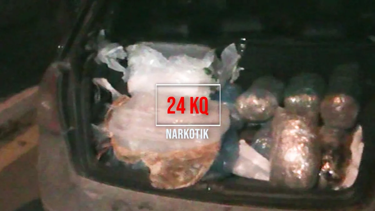 Bakıya bayram ərəfəsində satmaq məqsədi ilə gətirilən 24 kq narkotik aşkarlanıb
