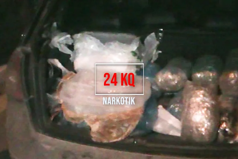 Bakıya bayram ərəfəsində satmaq məqsədi ilə gətirilən 24 kq narkotik aşkarlanıb