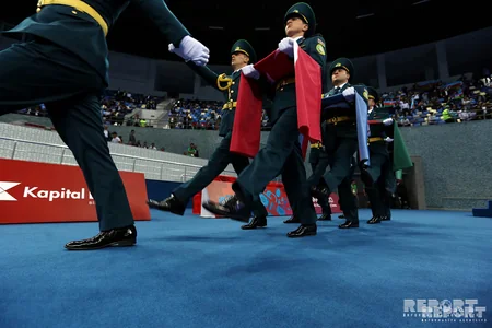 İslamiada meydanında Azərbaycan pəhləvanları - FOTOREPORTAJ