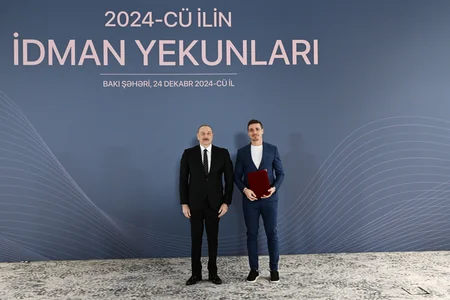 Prezident İlham Əliyev 2024-cü ilin idman yekunlarına həsr olunan mərasimdə iştirak edib - YENİLƏNİB